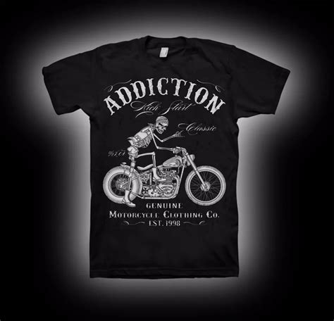 2018 new summer Cotton Cool Design 3D Tee Shirts Biker T Shirt ...