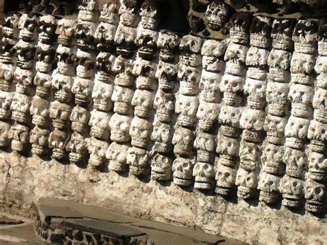 Wall of the skulls. Aztec ruins. Templo Mayor. Mexico City. | Aztec ruins, Ancient mexico, Aztec ...