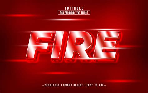 Fire 3D Editable Text Effect Style Graphic by mdjahidul99519 · Creative Fabrica