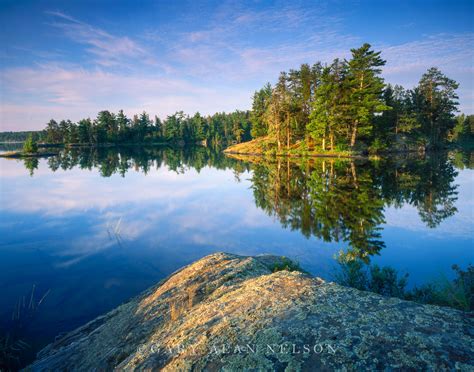 Calm Morning on Rainy Lake : Voyageurs National Park, Minnesota : Gary Alan Nelson Photography