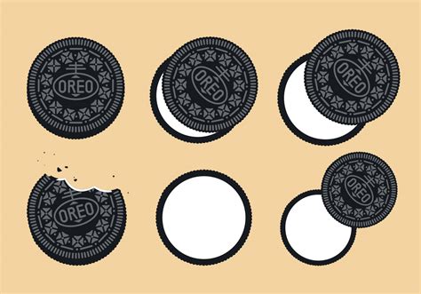 Oreo Vector Set - Download Free Vector Art, Stock Graphics & Images