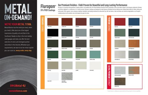 Metal Roofing - Available Kynar Paint Colors - Prime Roofing Florida