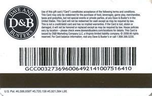 Gift Card: Dave and Buster's $25 (Dave and Buster's, United States of America) (Dave and Buster ...