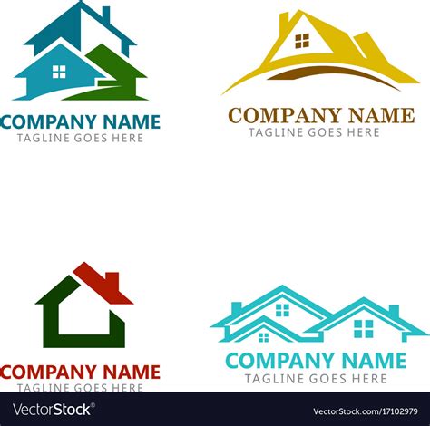 House realty logos Royalty Free Vector Image - VectorStock