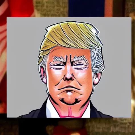 An anime portrait of Donald Trump, cheek blush, shy, | Stable Diffusion ...