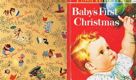 vintage Little Golden Book - Baby's First Christmas | Little golden books, Glue book, Babies ...