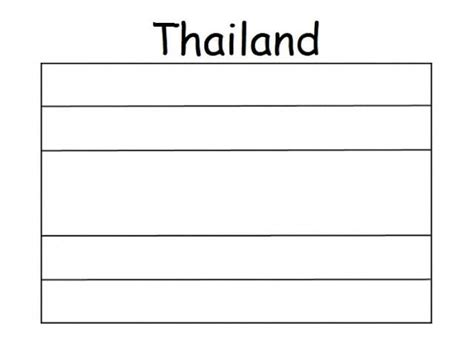 Printable Thailand Flag coloring page - Download, Print or Color Online ...