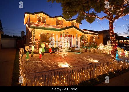 Candy Cane Lane, El Segundo, Los Angeles, California Stock Photo - Alamy