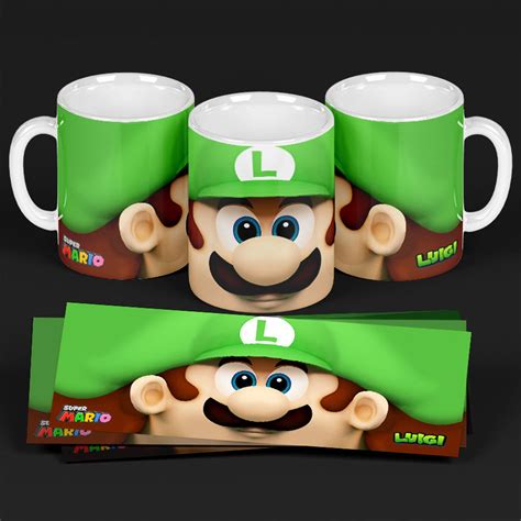 Custom Printed Super Mario Luigi Mug - Etsy