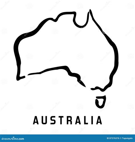 Australia map stock vector. Illustration of concept, conceptual - 87376376