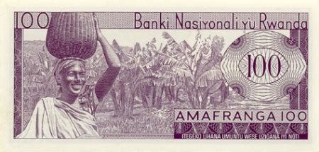 Rwanda Franc - Rwandan Currency Gallery - Banknotes.com - Rwandan Bank ...