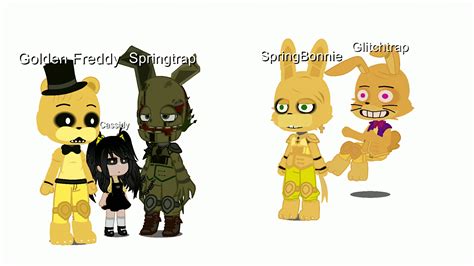 I made FNAF Characters in Gacha Redux (Ft. Springtrap, Golden Freddy ...