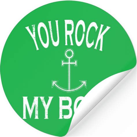 Funny Boat Stickers Rock My Boat Stickers Boat Captain Stickers Lake Boating Stickers