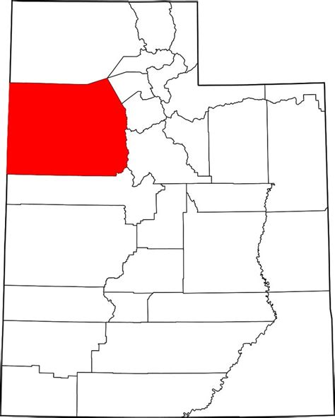 Map of Utah highlighting Tooele County - List of counties in Utah - Wikipedia | Utah, Tooele ...