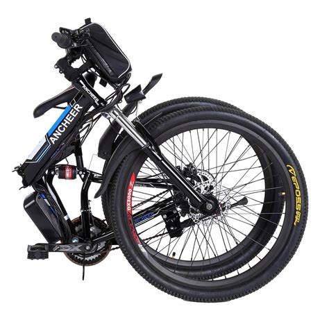 ANCHEER Folding Electric Mountain Bike with 26 Inch Wheel, Large ...