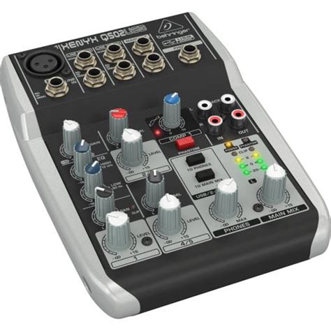 Behringer Xenyx Q502USB Premium 5-Input 2-Bus Mixer - Pro Audio Pakistan