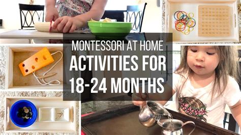 MONTESSORI AT HOME: Toddler Activities for 18-24 Month Olds - YouTube