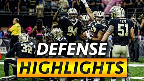 Saints DEFENSE Highlights 2017-2018 - YouTube