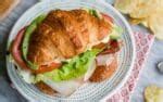 Turkey BLT Croissant Sandwich - Culinary Hill