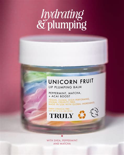 Unicorn Fruit Lip Plumping Balm, Ultimate Hydrating + Lip Plumping duo, Naturally volumizes lips ...