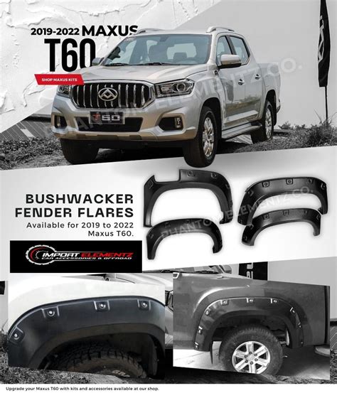 2019 to 2023 Maxus T60 Bushwacker Fender Flare with rivets., Car Parts & Accessories, Body Parts ...