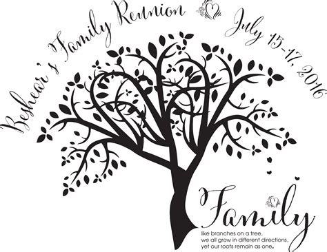 Family Reunion Tree Template