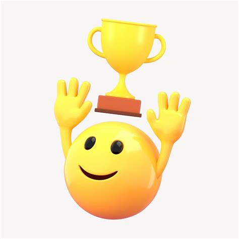 Champion emoji, 3D emoticon illustration | Free Photo - rawpixel