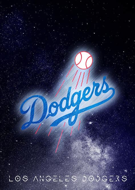 Los Angeles Dodgers Galaxy Logo Art Digital Art by William Ng - Fine ...