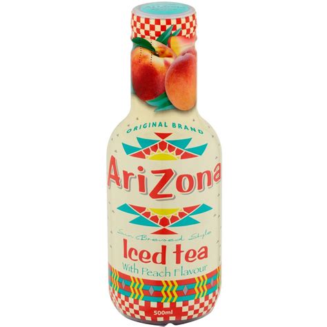 31 calories in Arizona Peach Flavour Ice Tea Bottle (100g) calcount