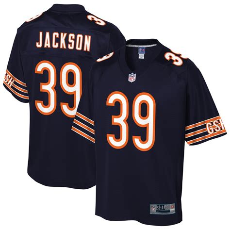 Eddie Jackson Jersey S-3X 4X 5X 6X XLT 2XLT 3XLT 4XLT 5XLT - Big n Tall ...