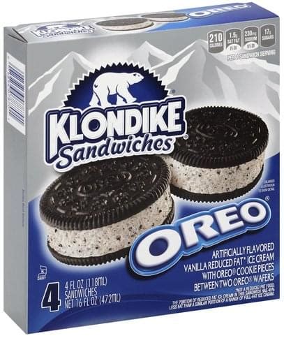 Klondike Oreo Sandwiches - 4 ea, Nutrition Information | Innit