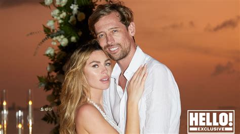 Abbey Clancy and Peter Crouch renew wedding vows on a private island in ...