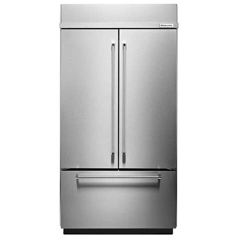 KitchenAid 24.2 cu. ft. Built-In French Door Refrigerator in Stainless ...