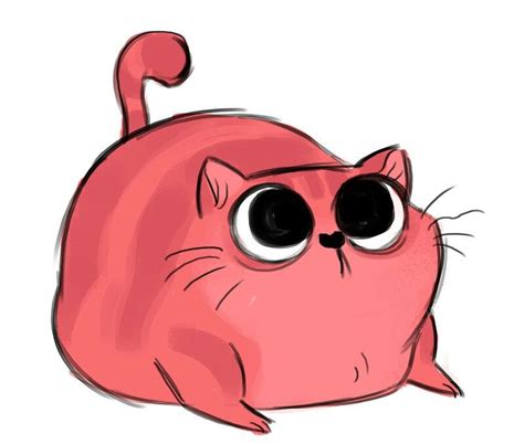 I WANT A PINK CAT | Cat drawing, Cute art, Cute cat drawing