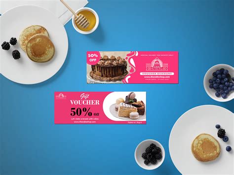 The Cake Shop Voucher Design on Behance