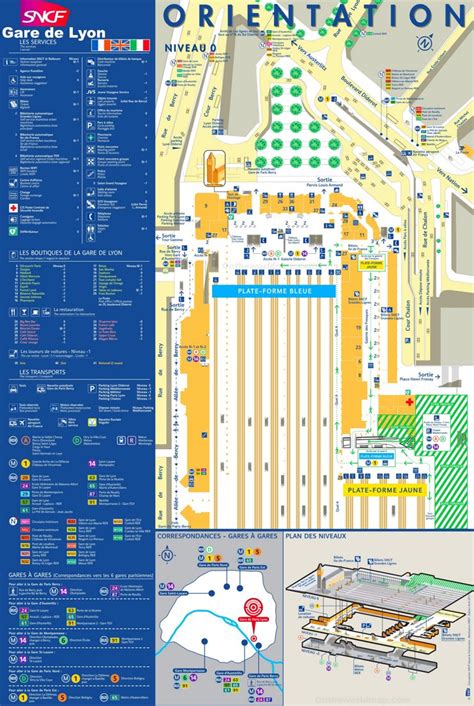 Gare de Lyon Map | Paris - Ontheworldmap.com