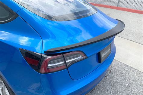 Tesla Model 3 High Downforce Carbon Fiber Trunk Spoiler - Unplugged Performance