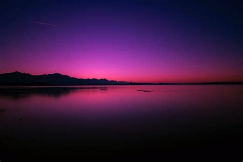 Calm Water Body Pink Evening 4k Wallpaper,HD Nature Wallpapers,4k ...