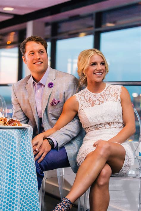 Matthew Stafford and Kelly Hall at Rehearsal Dinner