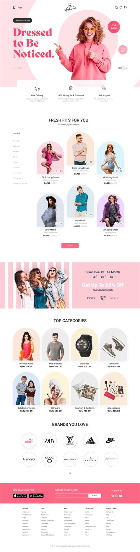 Fashion E-commerce Website Design on Behance