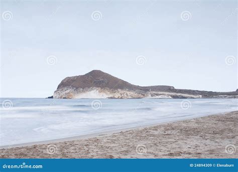 Beautiful Beach in Andalusia, Spain Stock Image - Image of rocks ...