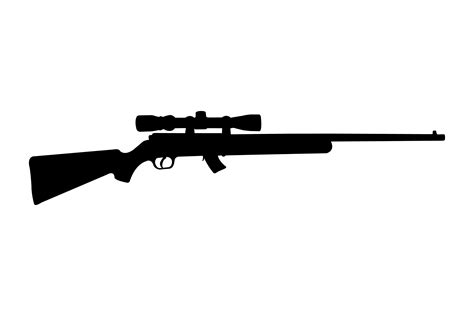 Rifle Silhouette Graphic by Illustrately · Creative Fabrica