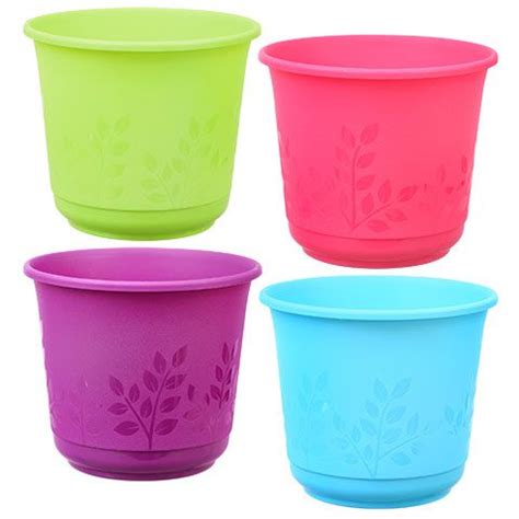 Perfect Colorful Plastic Pots Artificial Gerbera Daisies