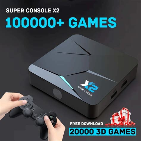 Super Console X 2 Pro (256GB) Retro Game Console with 100,000 Games | 70 Emulators | Dual System ...