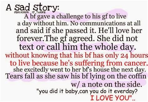 Short Sad Love Stories I am so Lonely I'm So Lonely...