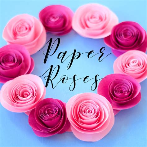 Paper Rose Wreath — Doodle and Stitch