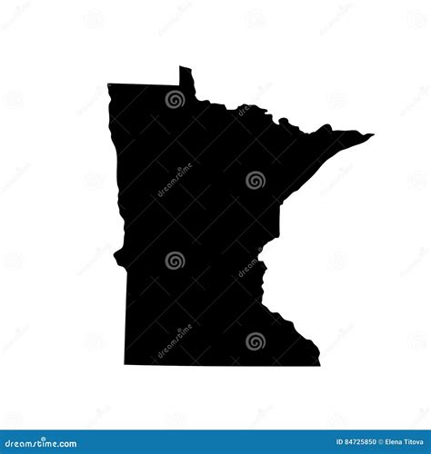 Minnesota State Map, USA. Set Of Minnesota Maps With Outline Border ...