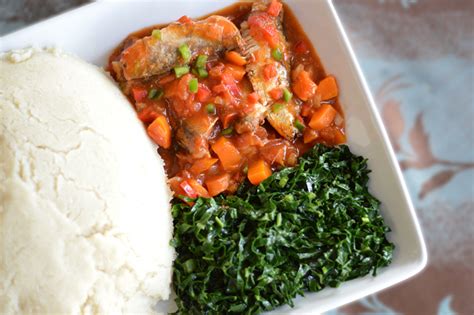 (sponsored) Sadza, Pilchards Stew & Veg - ZimboKitchen