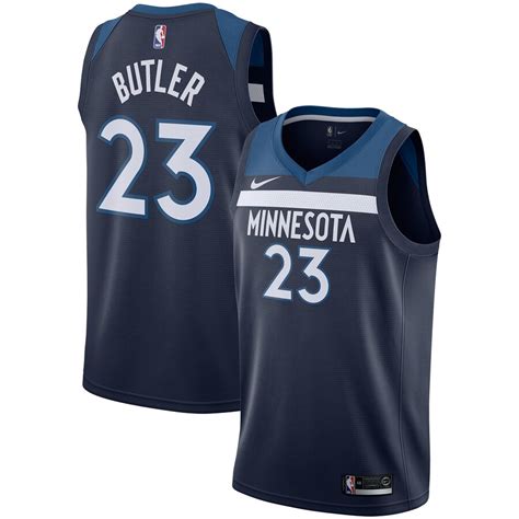 Nike Jimmy Butler Minnesota Timberwolves Navy Swingman Jersey - Icon ...