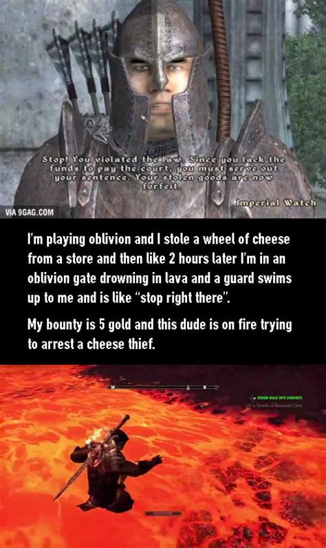 Oblivion guards are no joke - 9GAG